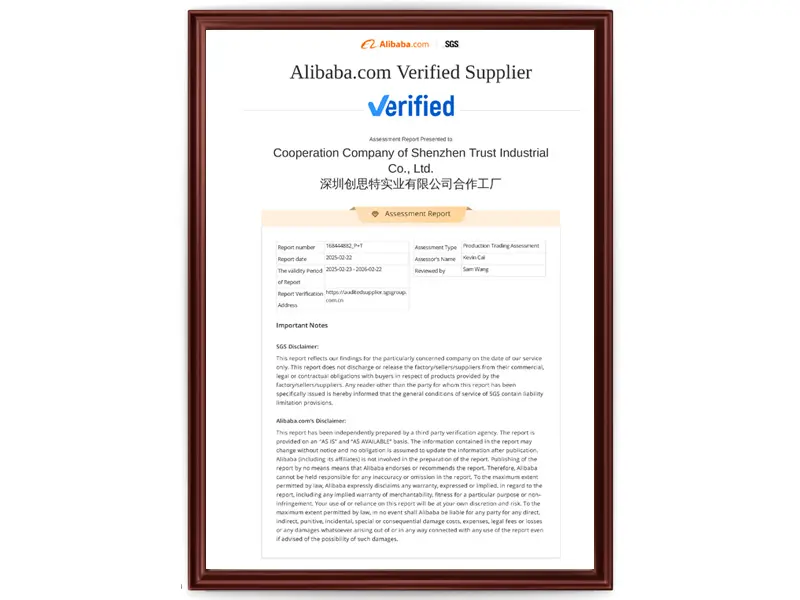 Our optical lenses have SGS certification