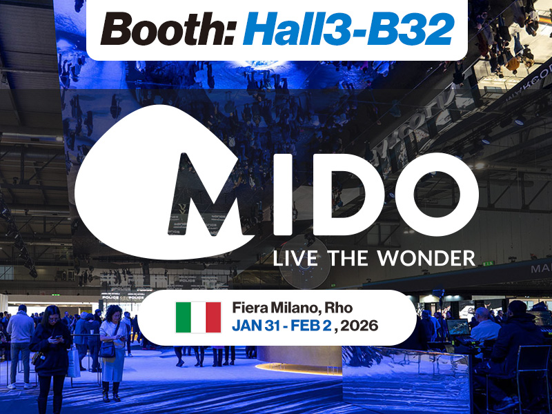 The pictures show our MIDO time and booth number