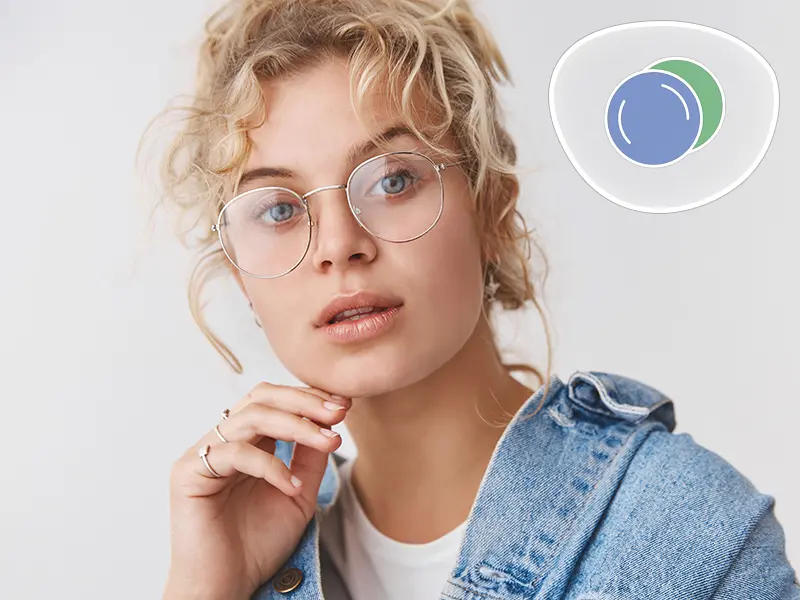 Standard HMC lenses feature a coating design, also all with AR lens, it can enhance scratch resistance and anti-reflective properties.