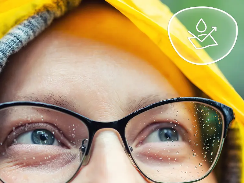 Super hydrophobic lenses(SHMC lens) Offering a thinner and lighter design, a waterproof membrane, and a better visual experience.