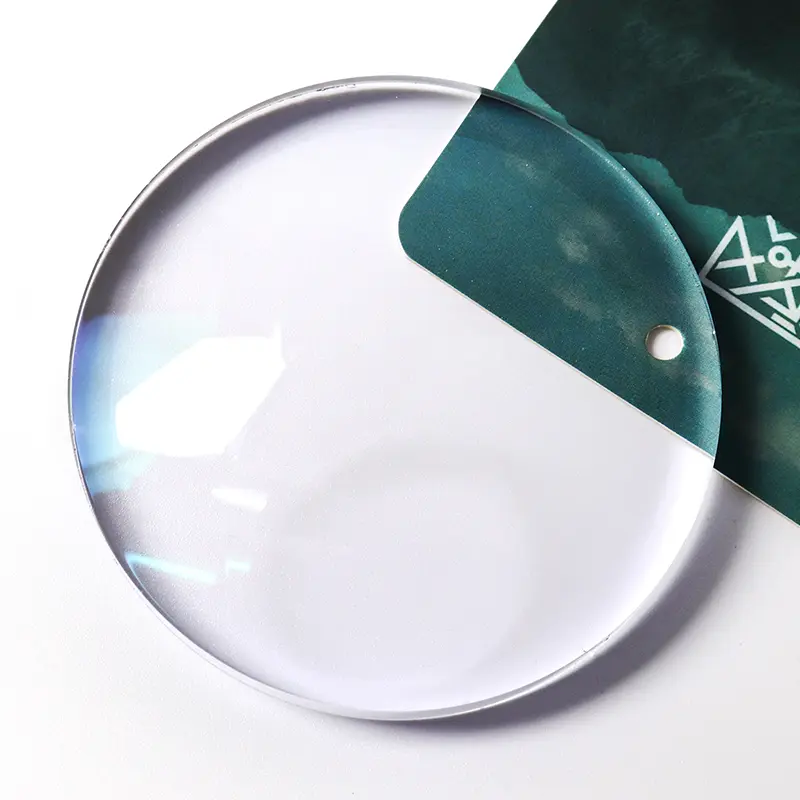 invisible round top bifocal lens, The lenses themselves are transparent and automatically adjust their color depth under different intensities of ultraviolet light.