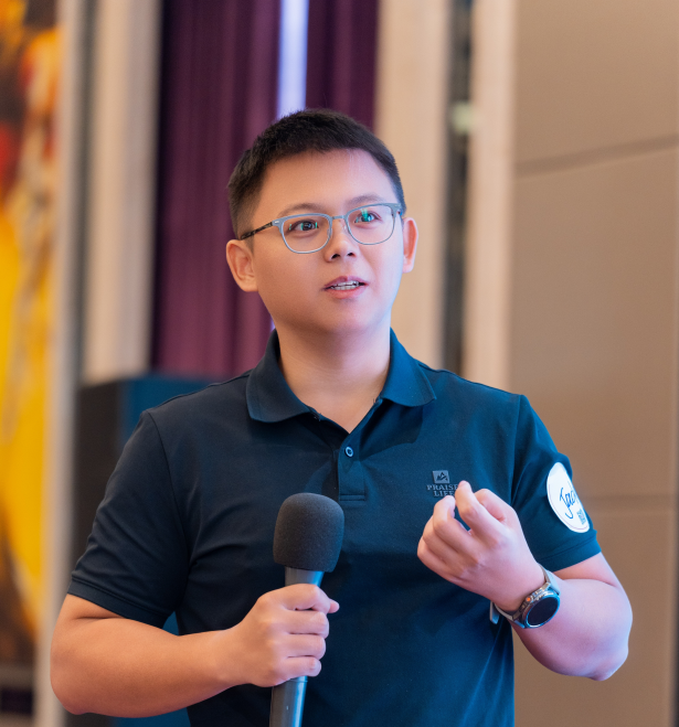 Jacky is speaking on the topic